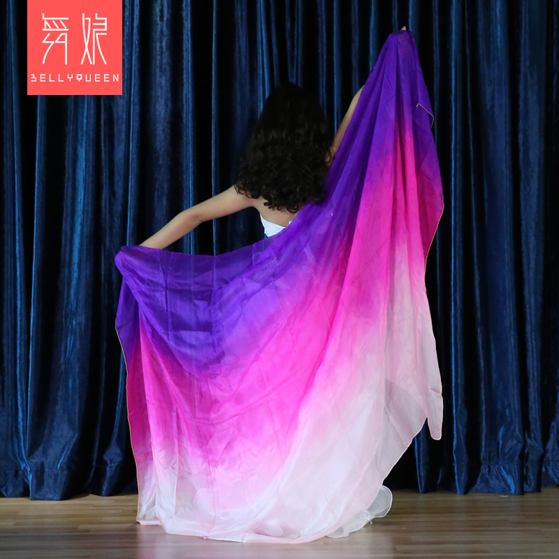 Kids 100% Silk Bell Dance Veil 200*90cm 2139383116